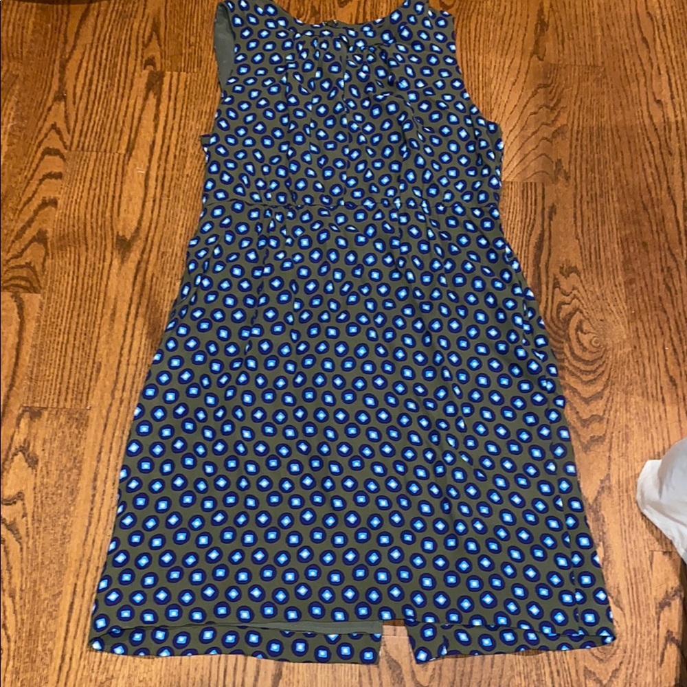JCrew Olive Green Sleeveless Dress